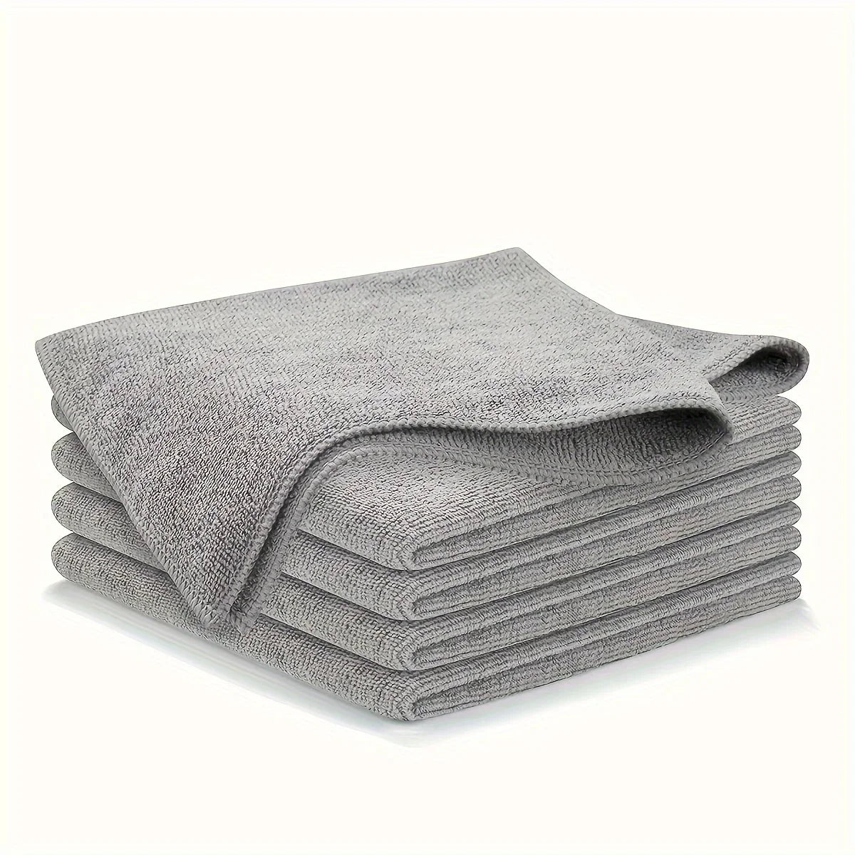 5/10/20pcs Ultra-fine Fiber Stain-removing Light Gray Cleaning Cloth Kitchen Towel