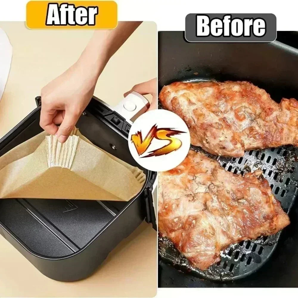 30/50pcs Non-stick Airfryer Baking Mat
