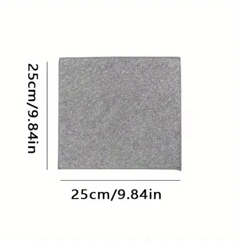 5/10/20pcs Ultra-fine Fiber Stain-removing Light Gray Cleaning Cloth Kitchen Towel