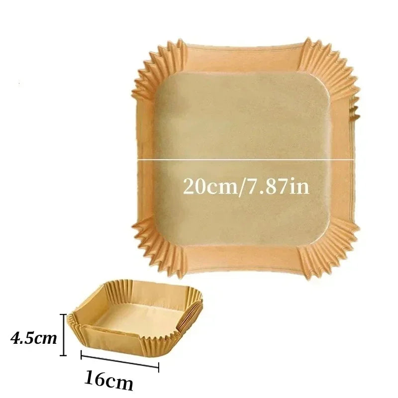 30/50pcs Non-stick Airfryer Baking Mat
