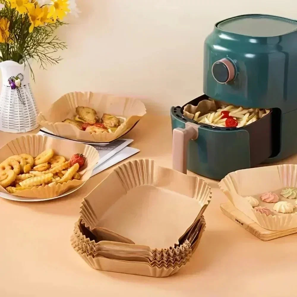 30/50pcs Non-stick Airfryer Baking Mat