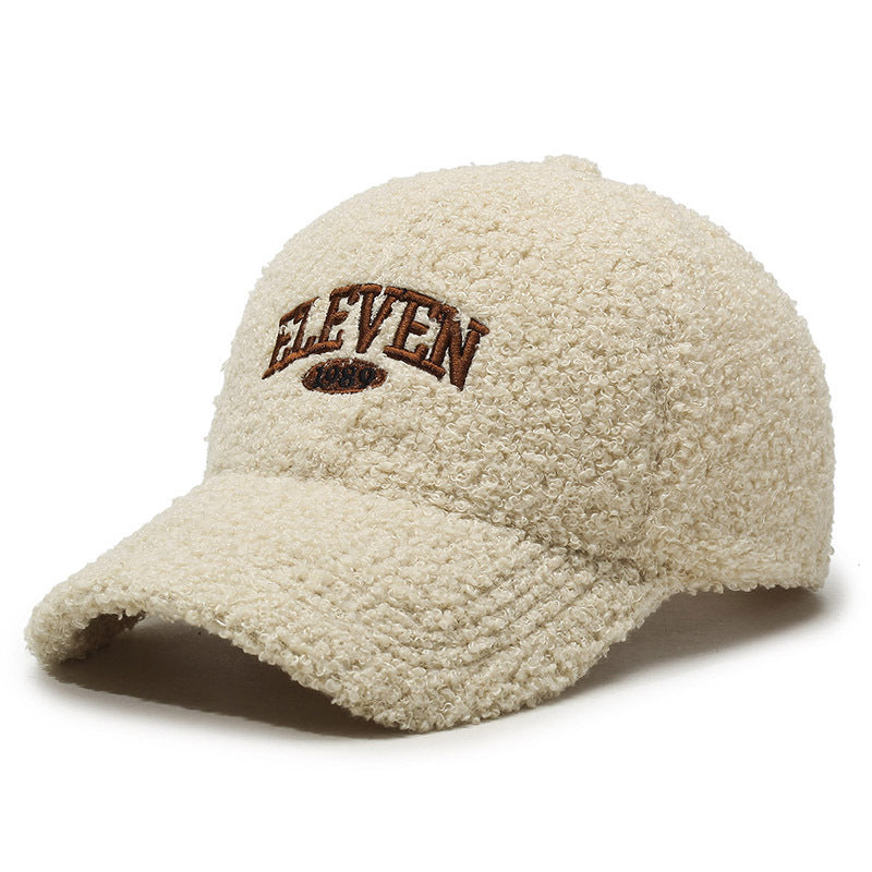 Winter Lambskin  Warm Baseball Cap