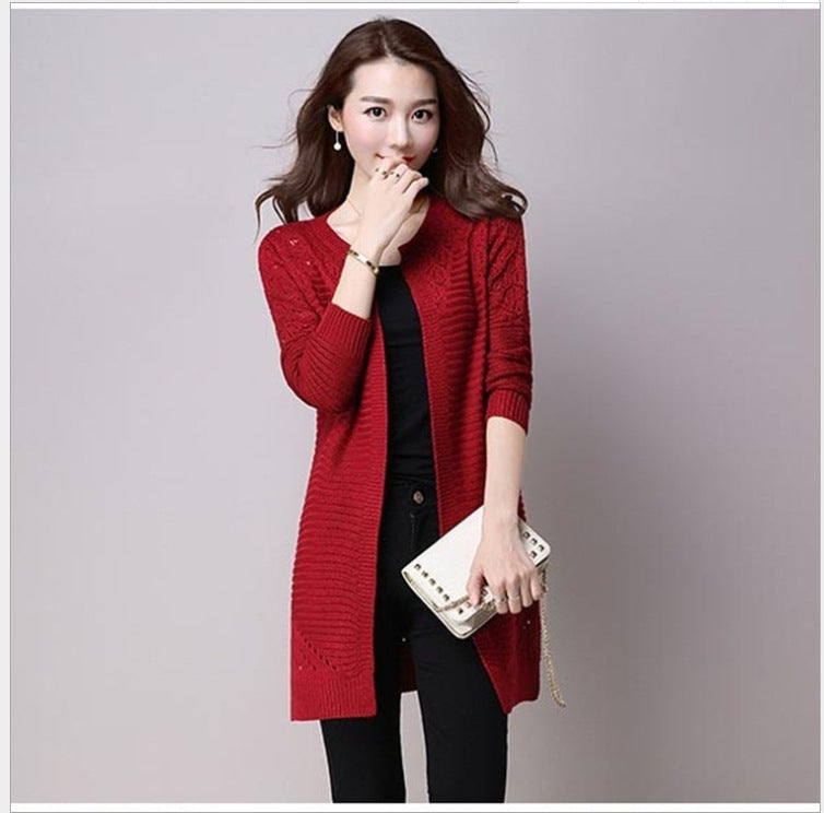 Hollow  knit sweater