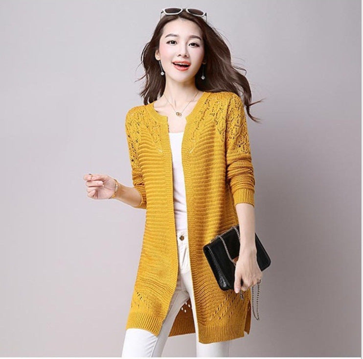 Hollow  knit sweater