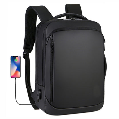 Men's Backpack Business USB Waterproof Simple Backpack