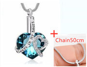 Heart-Shaped Memorial Perfume Bottle Pendant