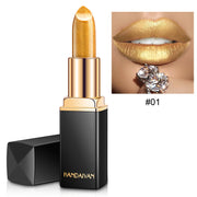 Metallic Pearl Lipstick – Shimmer & Smooth Wear