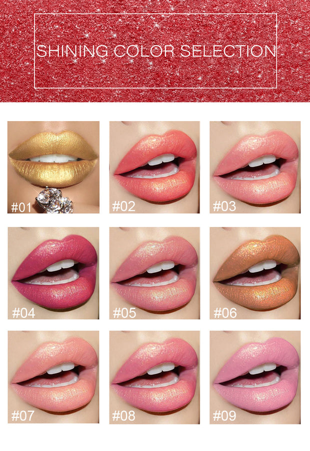 Metallic Pearl Lipstick – Shimmer & Smooth Wear