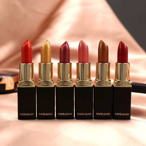 Metallic Pearl Lipstick – Shimmer & Smooth Wear