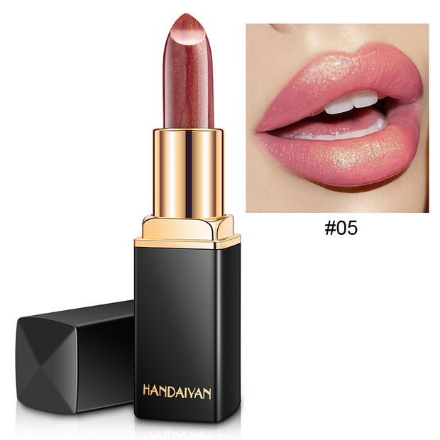 Metallic Pearl Lipstick – Shimmer & Smooth Wear