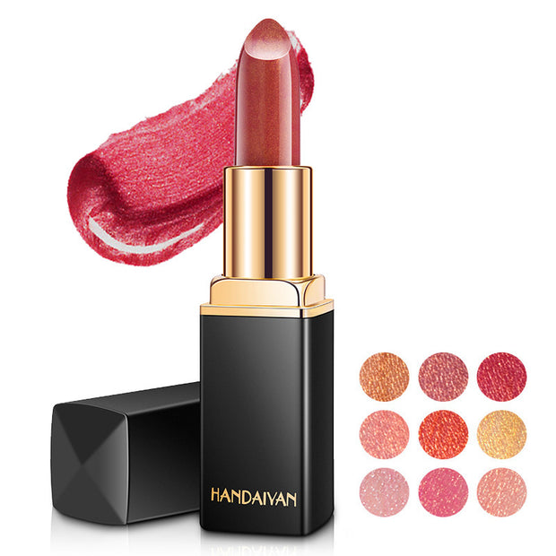 Metallic Pearl Lipstick – Shimmer & Smooth Wear