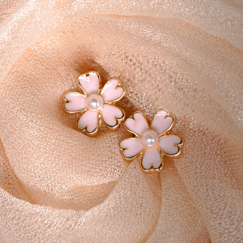 Ins Style Flower Alloy Earrings / Ear Clip