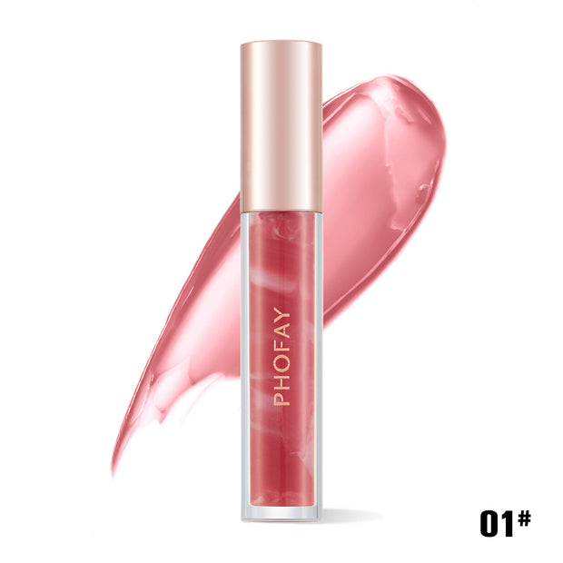 Rose bloom gloss for glowing lips