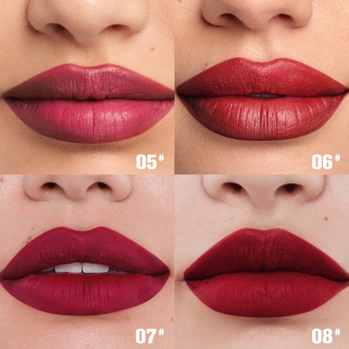 PHOFAY 丝绒唇彩 – 柔雾哑光质地