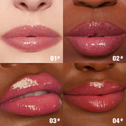 Glossy lips with a featherlight feel