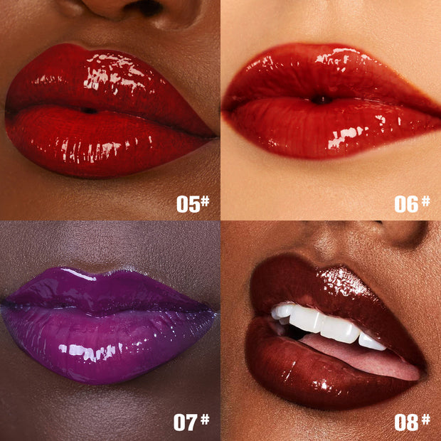 Non-sticky, lightweight lip gloss