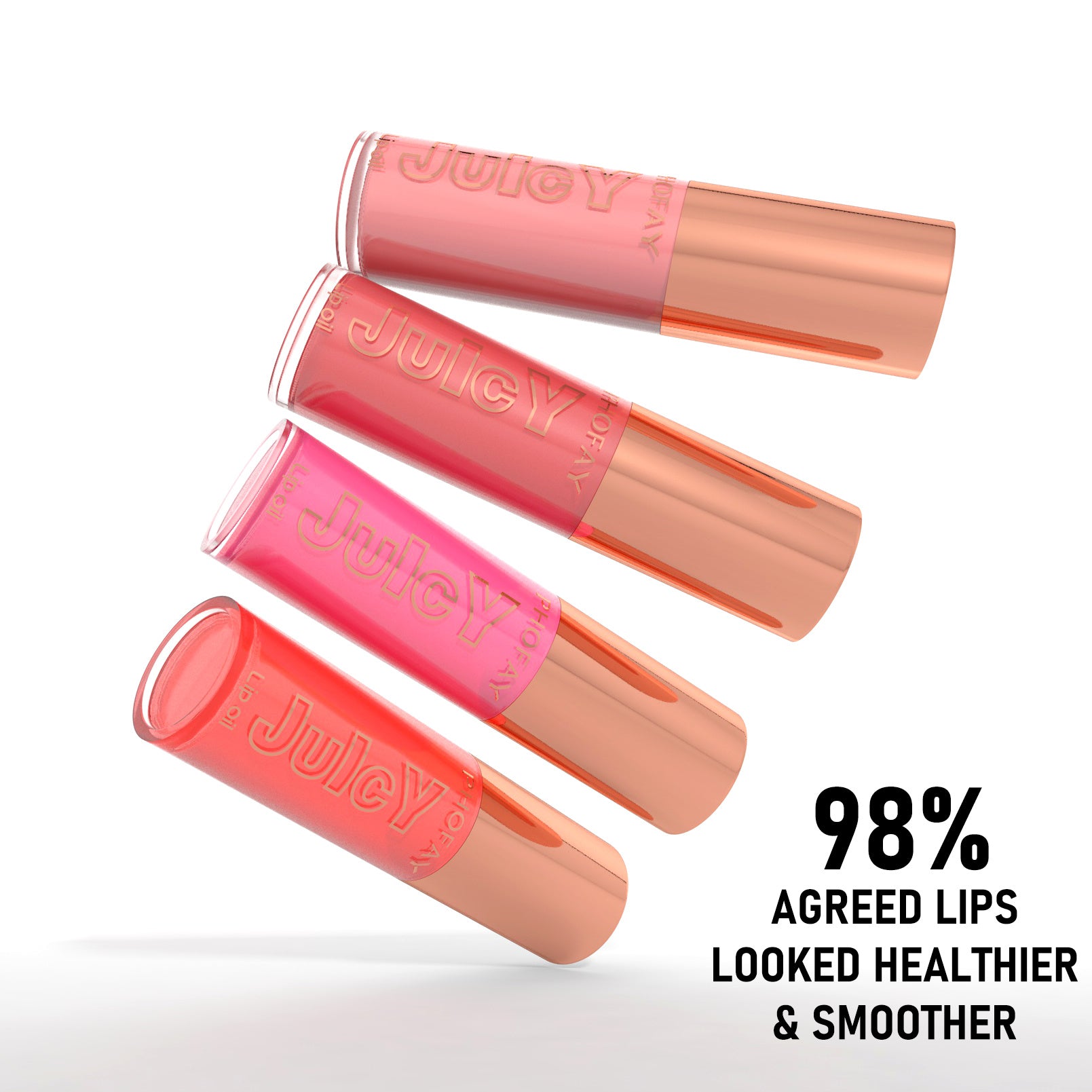 PHOFAY Lip Oil Set – 8 Hydrating Glosses