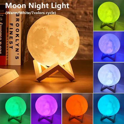 LED Moon Galaxy Book Night Light