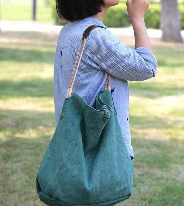 Casual Cotton-Linen Backpack