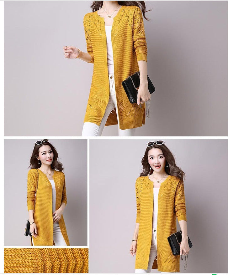 Hollow  knit sweater