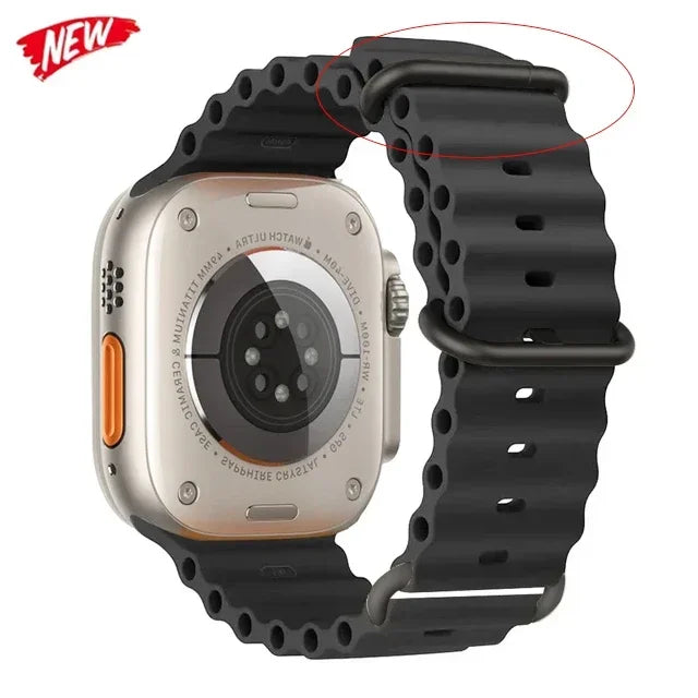 Ocean Band iWatch series 7 6 3 se 8 9 10 Apple Watch Straps