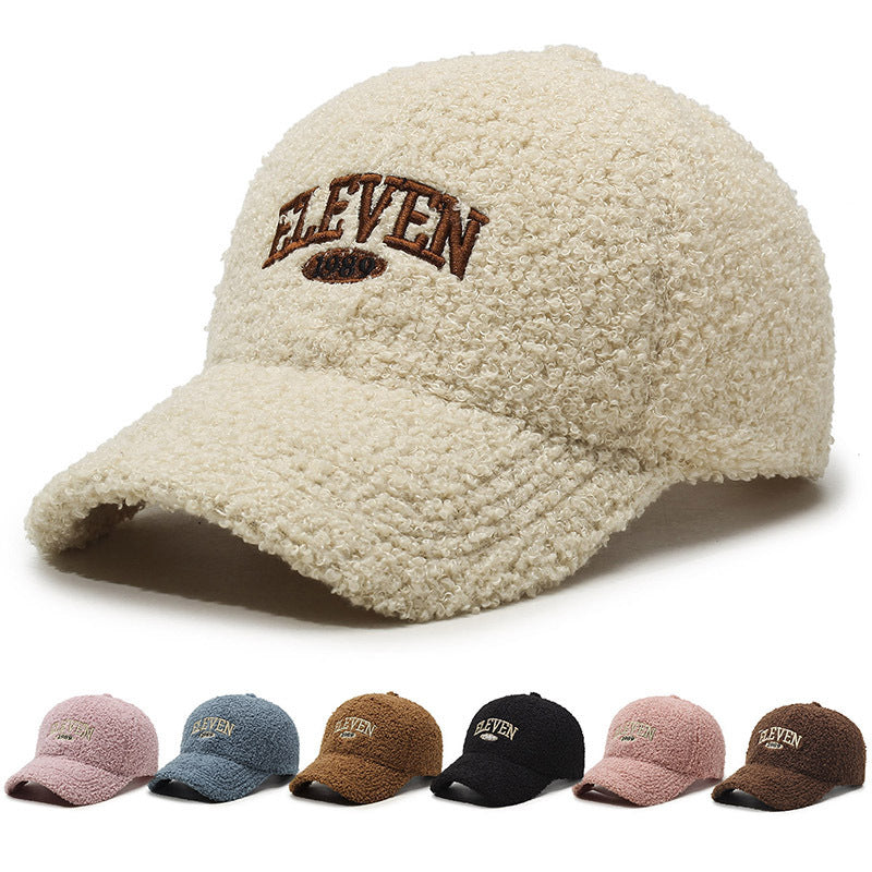 Winter Lambskin  Warm Baseball Cap