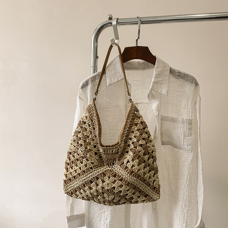 Handmade Straw Shoulder Bag