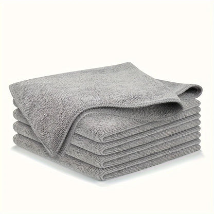 5/10/20pcs Ultra-fine Fiber Stain-removing Light Gray Cleaning Cloth Kitchen Towel