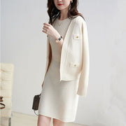 Women's Knitted Cardigan Skirt