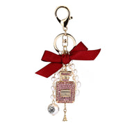Crystal Perfume Bottle Keychain