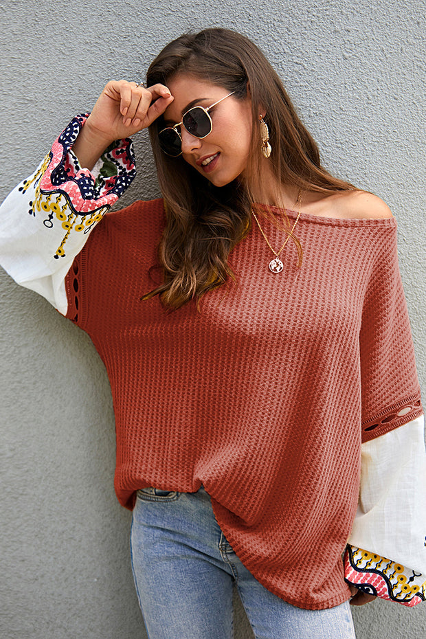 Close-up of the soft sweater fabric texture