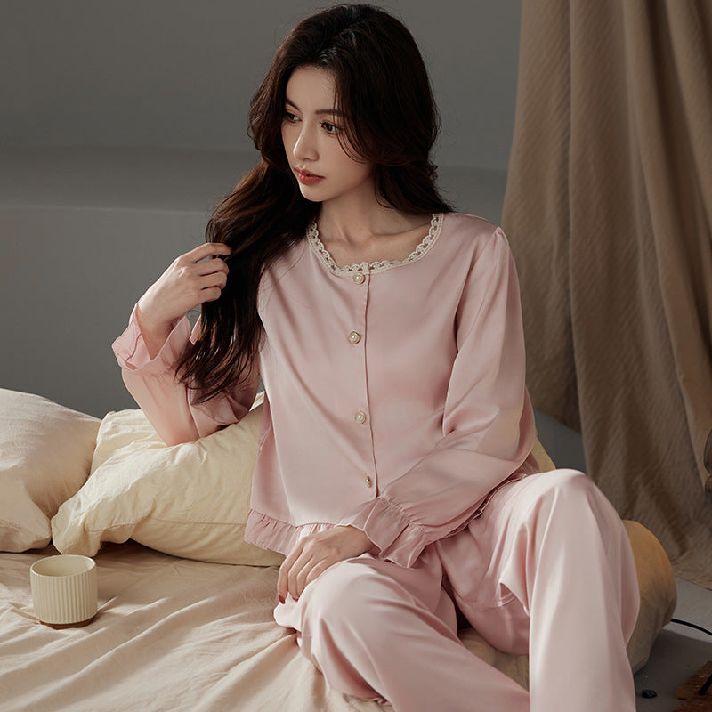 Sophisticated, Minimalist Shirt-style Pajamas For Women