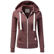 Women’s Slim Fit Zip Up Hoodie with Pockets