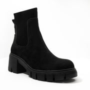 Thick Heel Suede Boots
