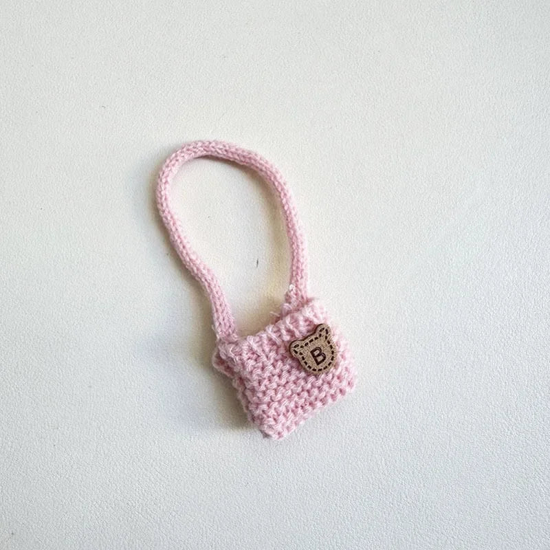 17 cm labubu clothes pendant sitting party bear label scarf hat dolls accessories