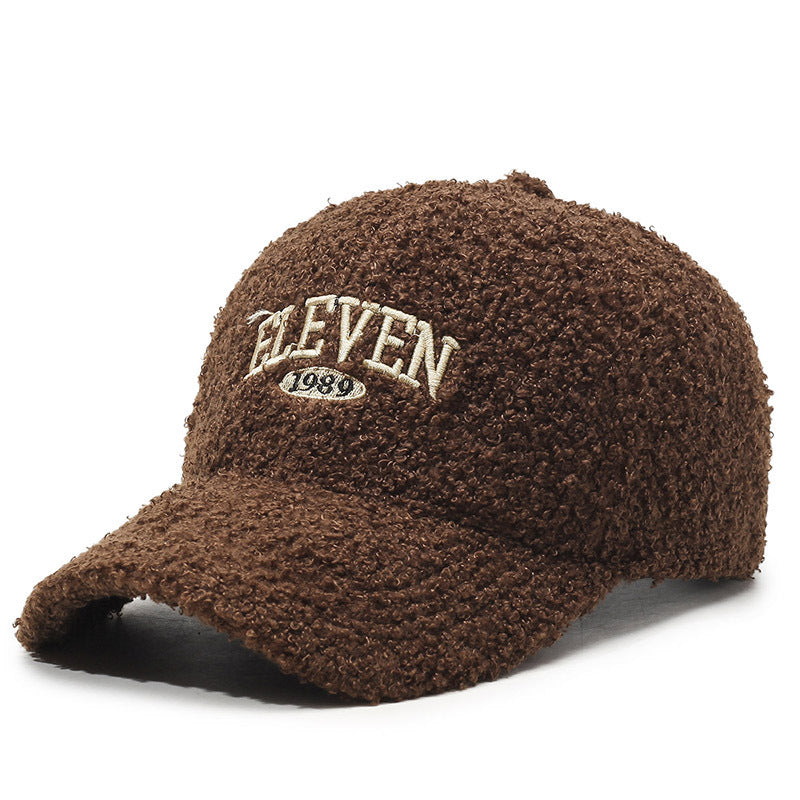 Winter Lambskin  Warm Baseball Cap