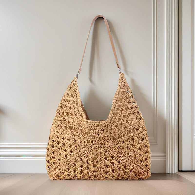 Handmade Straw Shoulder Bag