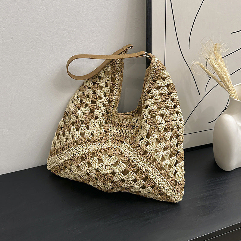 Handmade Straw Shoulder Bag