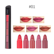 5-Color Matte Lipstick Set – Mix, Match, Layer