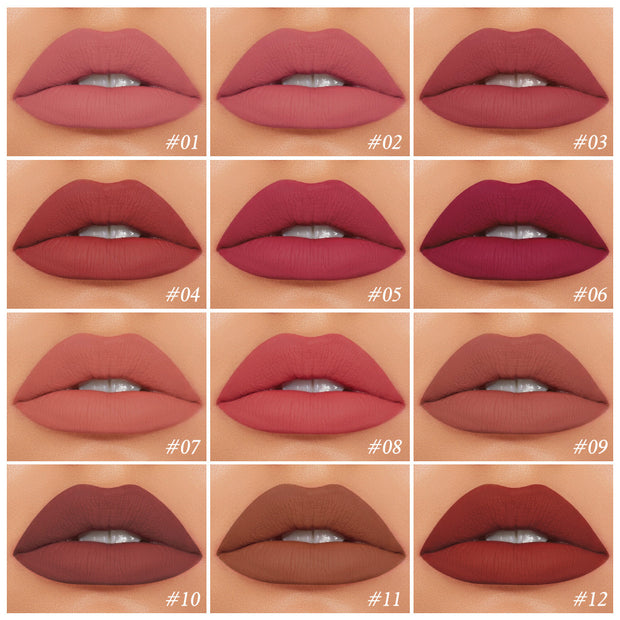 18-Color Fog Lip Glaze – Air-Matte