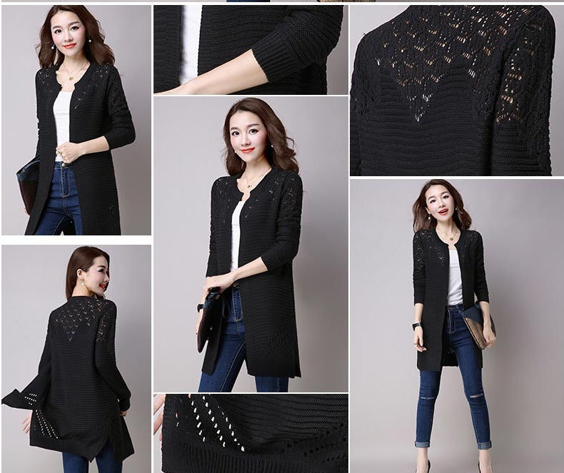 Hollow  knit sweater