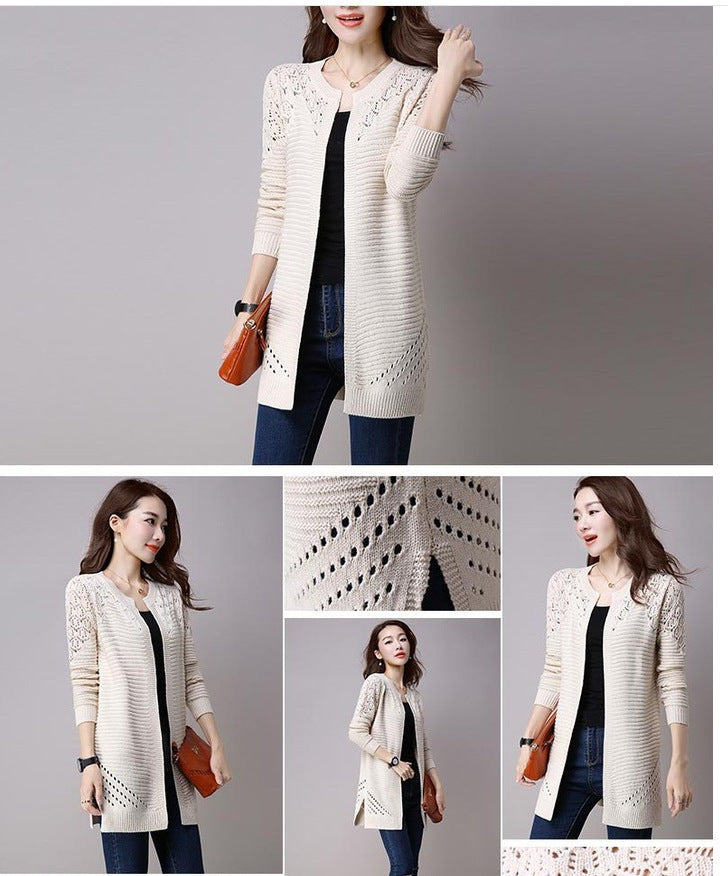 Hollow  knit sweater