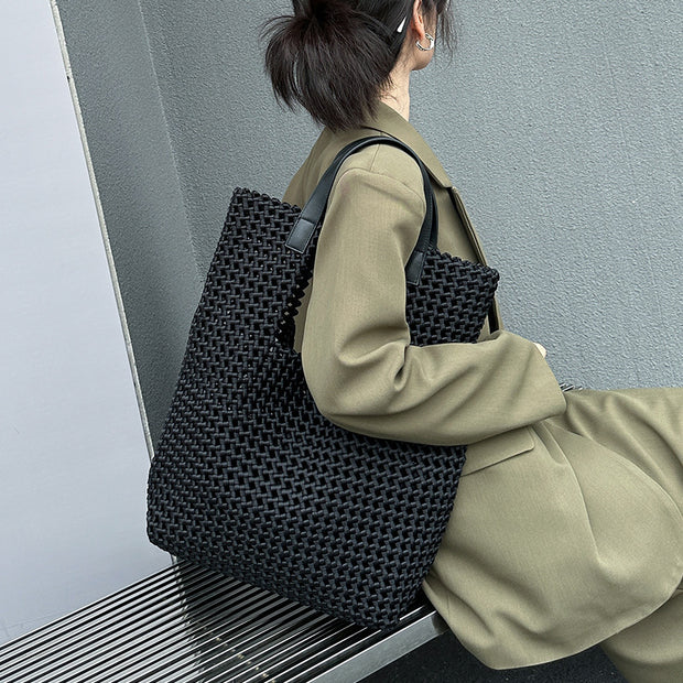 Luxury Hand-Woven Silk Satin Bag