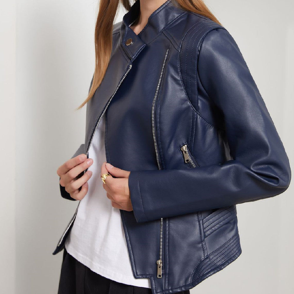 Women’s Faux Leather Fur Jacket