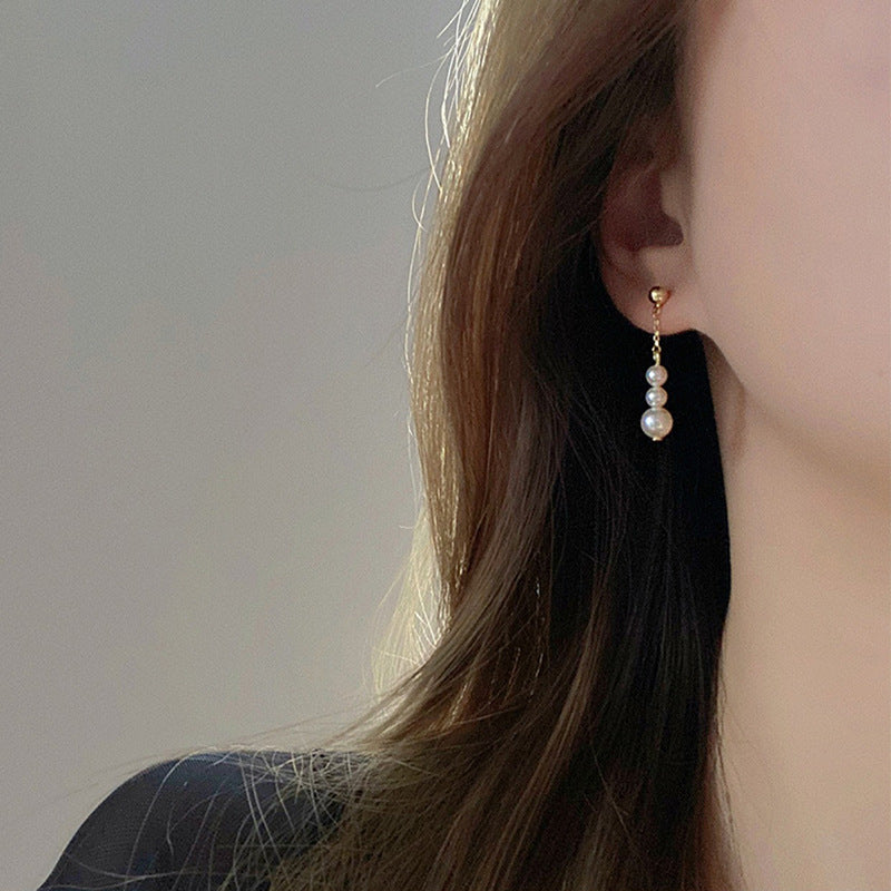 Imitation Pearl Drop Earrings