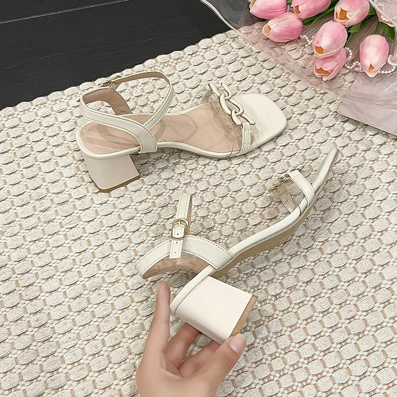 Open-Toe High Heel Sandals