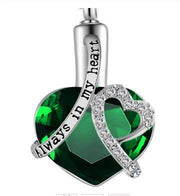 Heart-Shaped Memorial Perfume Bottle Pendant
