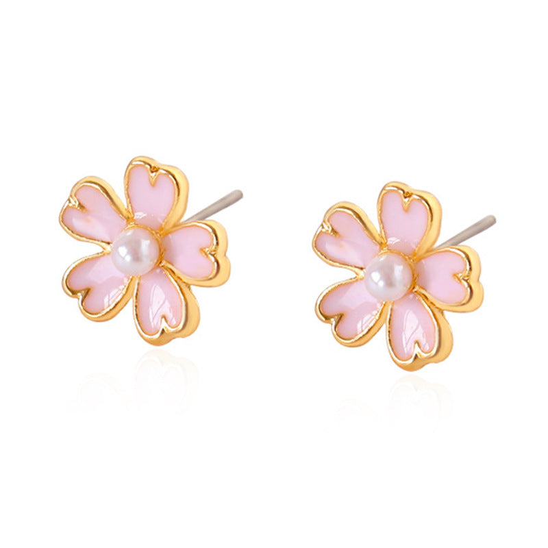 Ins Style Flower Alloy Earrings / Ear Clip