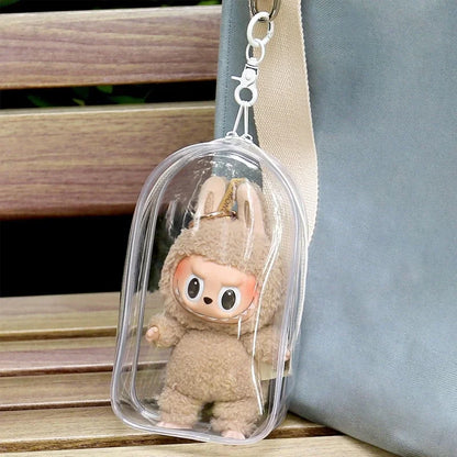 Labubu Clear Display Thickened Protective Storage PVC Materials Bag