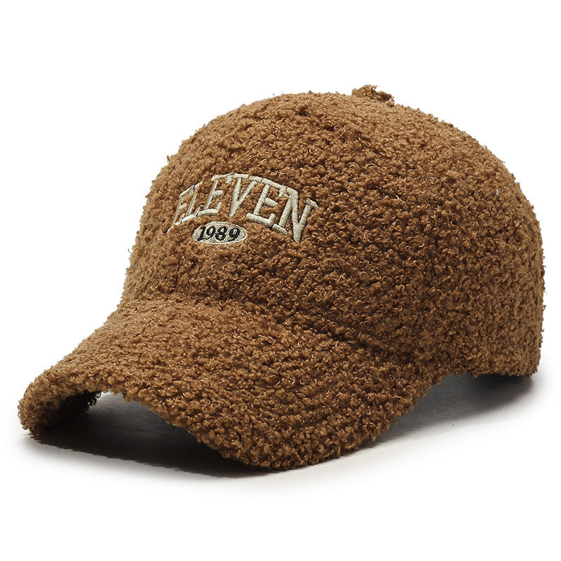 Winter Lambskin  Warm Baseball Cap